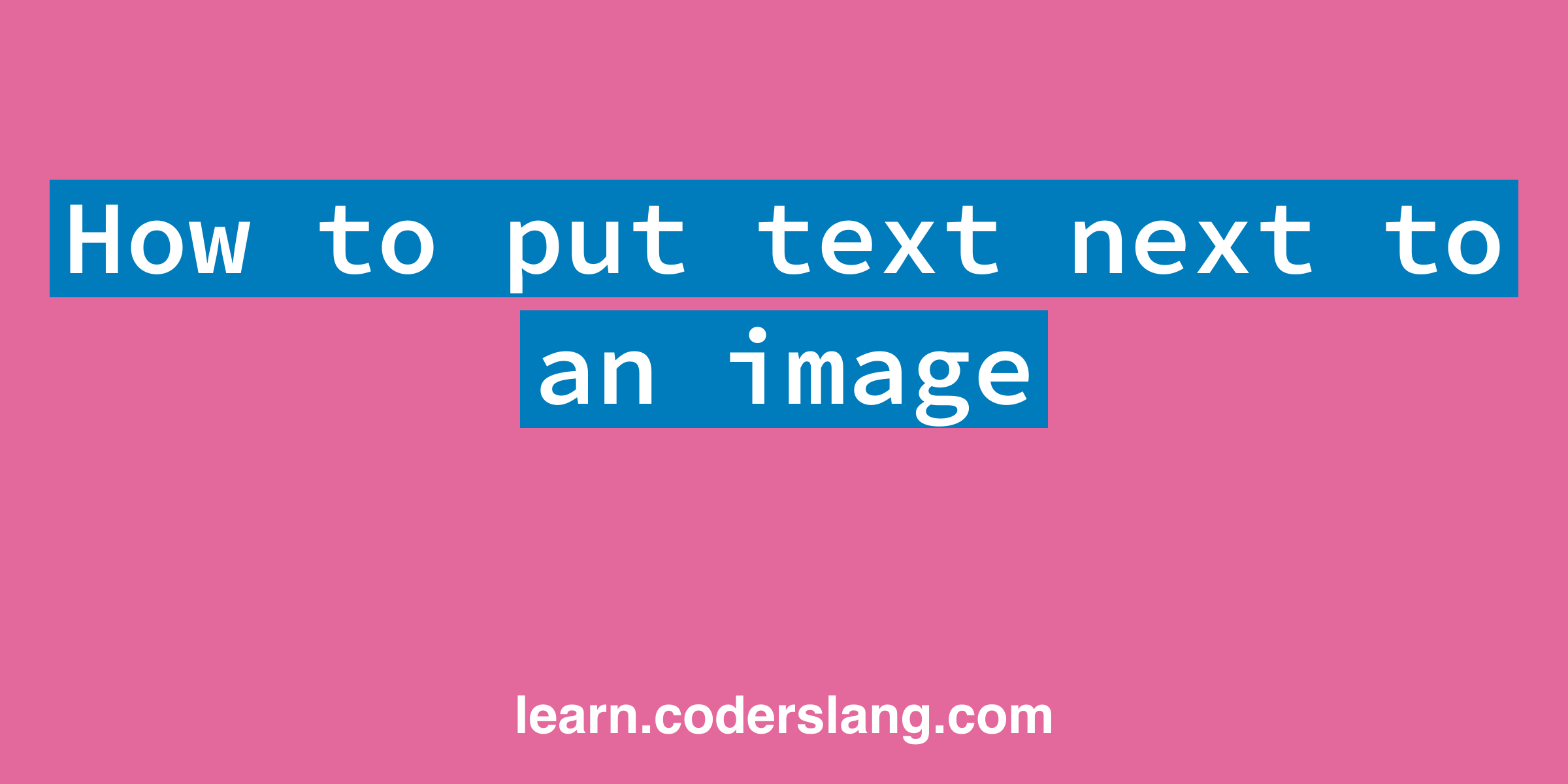 how-to-put-text-next-to-an-image-in-html